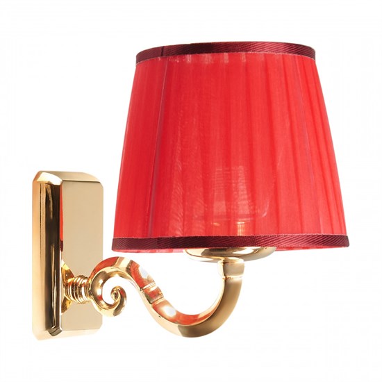 AQUATON Светильник Oro золотой, плафон красный 1AX014SVXX000 1AX014SVXX000