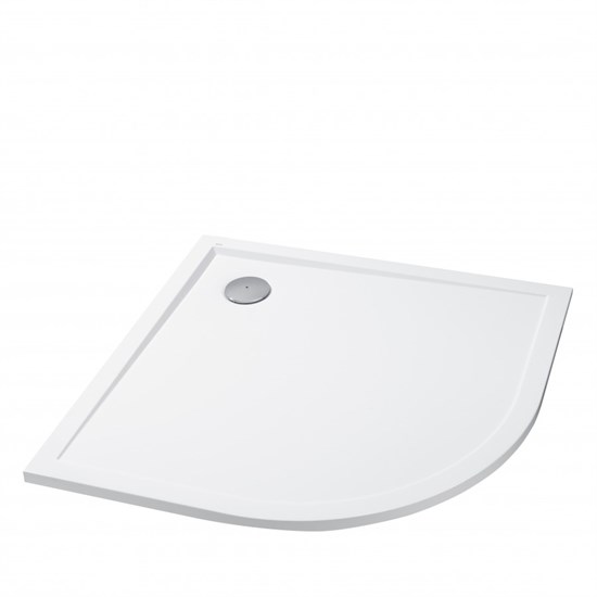 AQUATON Душевой поддон из литьевого мрамора Калифорния М 100х100 четверть круга белый 1A740136CA010 1A740136CA010