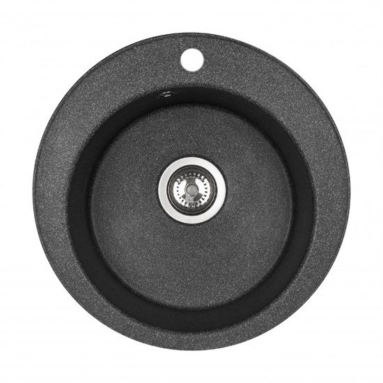 AQUATON Мойка для кухни Шелли круглая графит 1A734732SS210 1A734732SS210