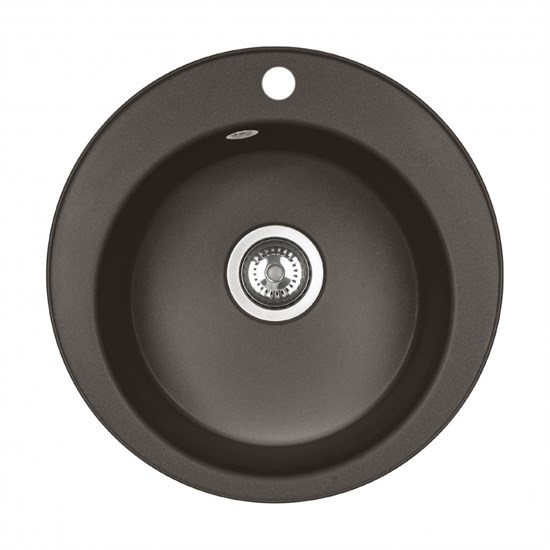 AQUATON Мойка для кухни Шелли круглая кофе 1A734732SS280 1A734732SS280