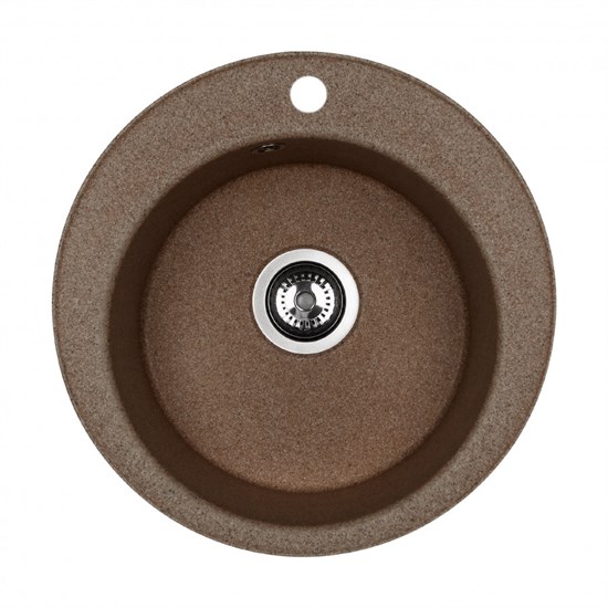 AQUATON Мойка для кухни Шелли круглая терракотовый 1A734732SS270 1A734732SS270