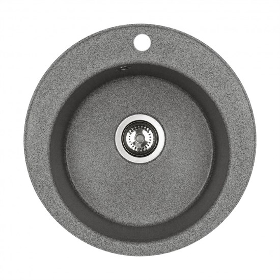 AQUATON Мойка для кухни Шелли круглая серый 1A734732SS230 1A734732SS230