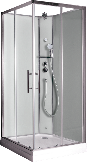 TIMO Premium ILMA 101 душевая кабина с крышей, хамам и стульчиком 100*100*222 ILMA101-roof-101-T-STILMA-T-CH/C