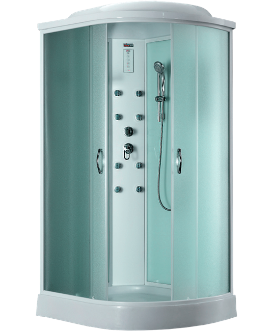 TIMO eco ТЕ-0702 L душевая кабина 120*80*218, турецкая баня хамам, стульчик прозрачный TE-0702L-T-STUN-T-CH/C