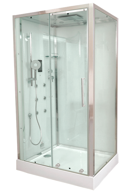 TIMO Premium PURO душевая кабина (90*120*220), шт, стульчик прозрачный H-510R-T-CH/C