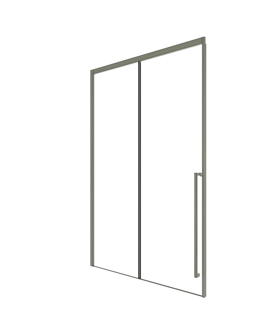 TIMO Душевая дверь TDSS-150/13C-8R, раздвиж 1500*2000, проф никель, стекло проз 8 мм T51R