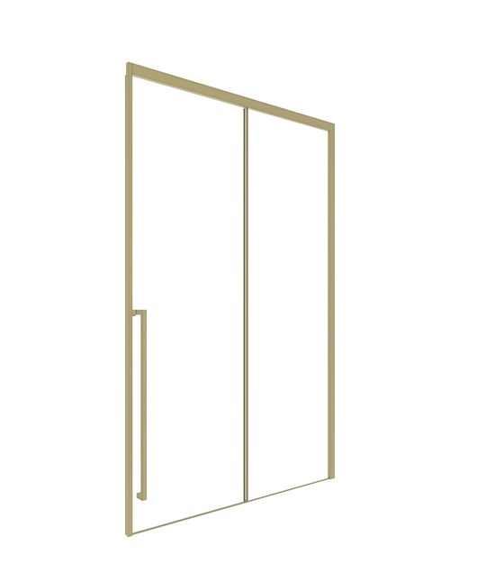 TIMO Душевая дверь TDSS-150/17C-8L, раздвиж 1500*2000, проф мат золото, стекло проз 8 мм T55L