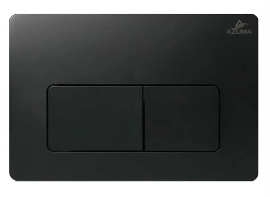 AZUMA Сuadro Кнопка смыва AZU007.04 чёрная матовая, пластик AZU007.04