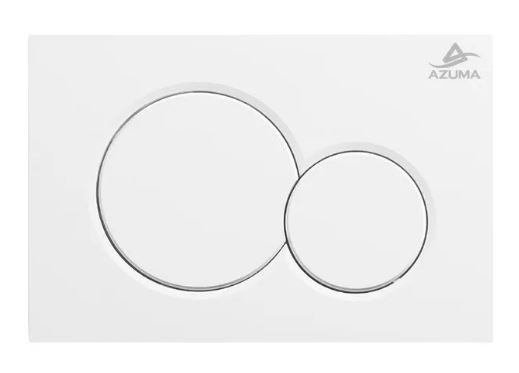 AZUMA Slim10 Кнопка для инсталляции AZU010.01 белая глянец, пластик AZU010.01
