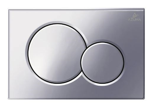 AZUMA Slim11 Кнопка для инсталляции AZU010.02 хром глянец, пластик AZU010.02