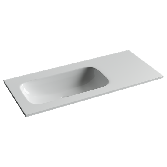 CERAMICA NOVA Grace Раковина накладная чаша слева без отв под смеситель 1010x457x137 белый CN7014wx CN7014wx