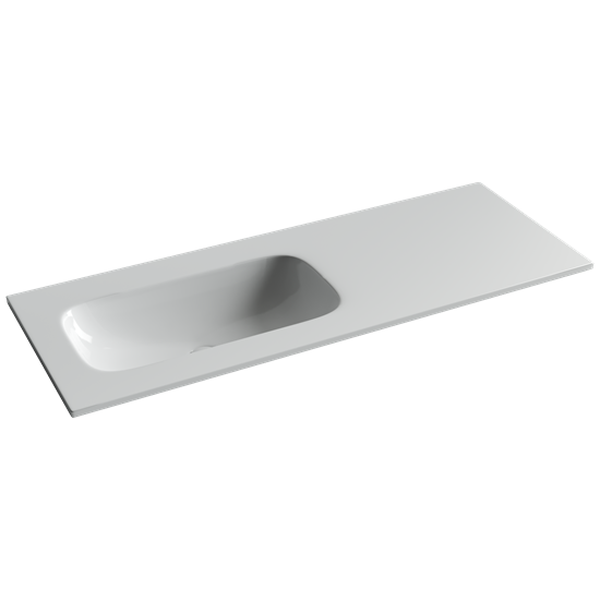 CERAMICA NOVA Grace Раковина накладная чаша слева без отв под смеситель 1210x457x137 белый CN7020wx CN7020wx