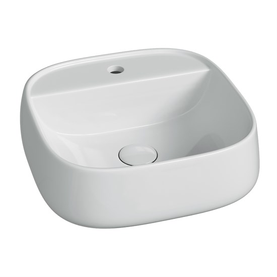 CERAMICA NOVA Раковина подвесная Fonte с отверстием под смеситель 420x420x145, белый CN5052 CN5052