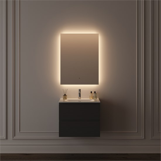 SANCOS Square 2.0 Зеркало для ванной комнаты 600х800 led подсветка 2700K/4000K/5000K SQ2.600 SQ2.600