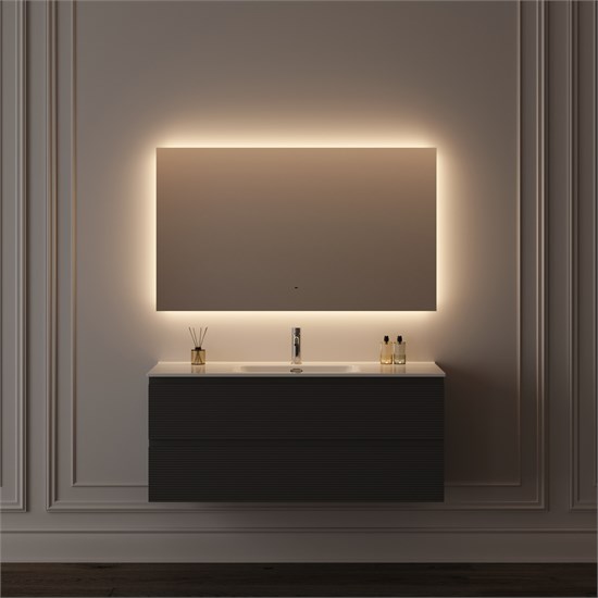 SANCOS Square 2.0 Зеркало для ванной комнаты 1200х700 led подсветка 2700K/4000K/5000K SQ2.1200 SQ2.1200