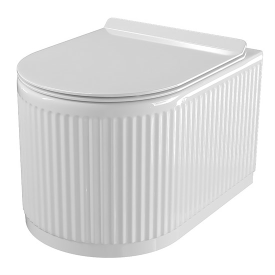 AZARIO Унитаз подвесной LUSTER 520x360x360 безободковый, с системой смыва Tornado, с быстросъемным сиденьем микролифт (AZ-2285) AZ-2285