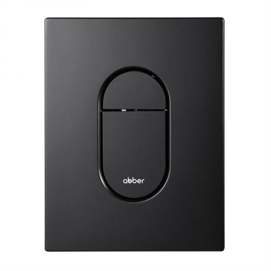 ABBER Кнопка смыва AC0124MB пневматическая, черная матовая AC0124MB