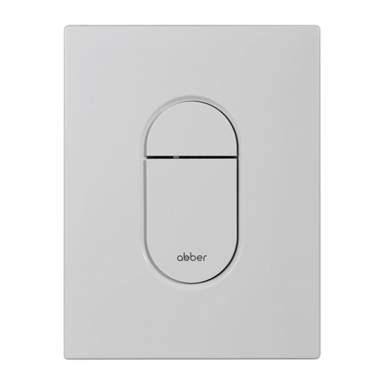 ABBER Кнопка смыва AC0124MW пневматическая, белая матовая AC0124MW