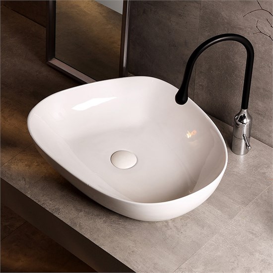 ABBER Раковина накладная Bequem AC2124 белая AC2124