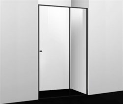 WASSERKRAFT Dill 61S12 Душевая дверь, ширина 100 см, стекло прозрачное 6 мм, профиль черный - фото 34704