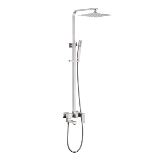 ABBER Душевая стойка Daheim AF8216SPL с изливом, сатин AF8216SPL