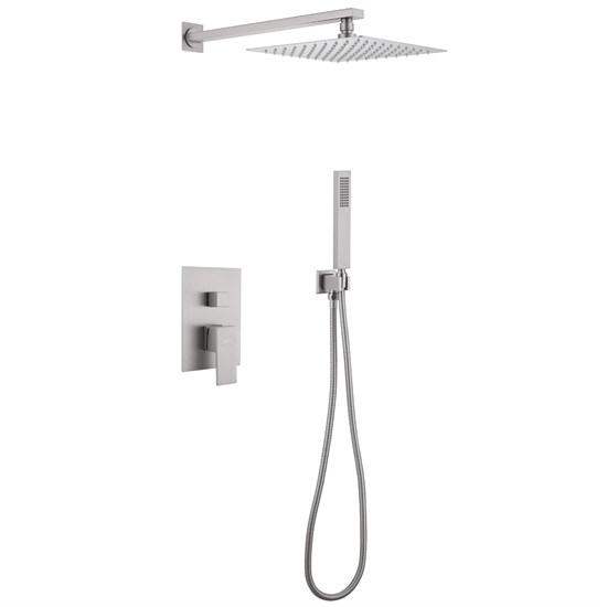 ABBER Душевая система Daheim AF8219SP скрытого монтажа без излива, сатин AF8219SP