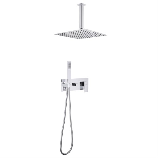 ABBER Душевая система Daheim AF8221 скрытого монтажа без излива, хром AF8221