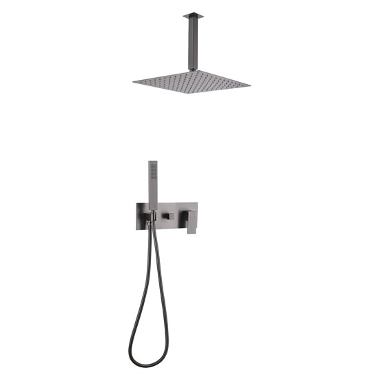 ABBER Душевая система Daheim AF8221NG скрытого монтажа без излива, никель AF8221NG