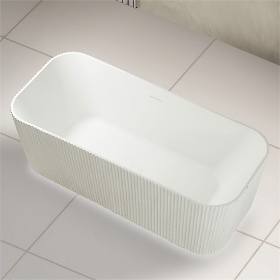 ABBER Ванна из искусственного камня Stein AS9663 белая матовая AS9663