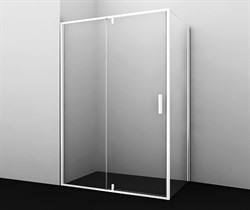 WASSERKRAFT Neime 19P07 Душевой уголок прямоугольный, размер 120х90 см, стекло прозрачное 6 мм, профиль белый - фото 34905