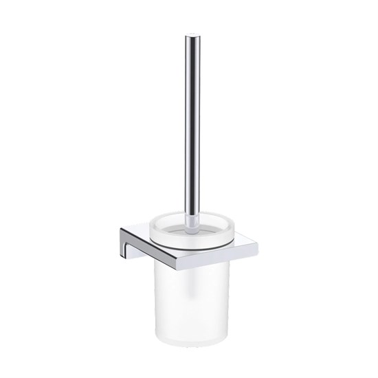 AQUAme AQM7313CR  Tivoli  Туалетный ершик настенный, матовое стекло, хром AQM7313CR