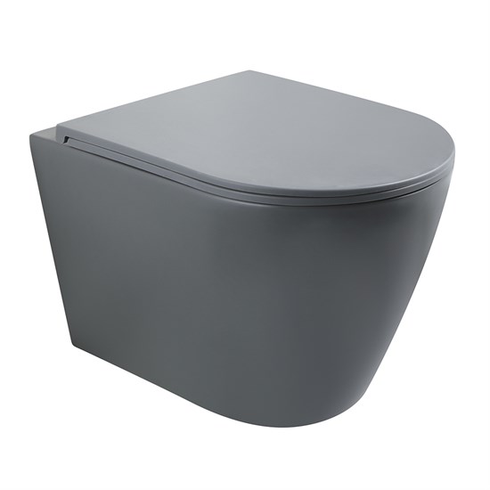 VECONI Унитаз подвесной Ando VAN-48TGR, серый VAN-48TGR