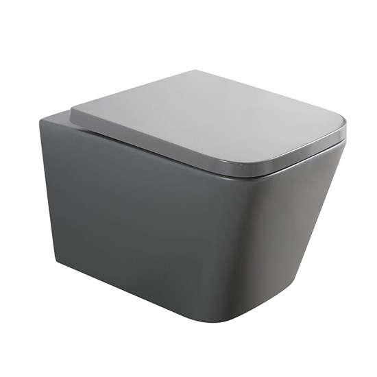 VECONI Унитаз подвесной Pulo VPU-51TGR, серый VPU-51TGR