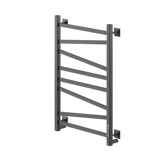 VECONI Полотенцесушитель электрический Barro-C, 50/80, черный B8050B-C