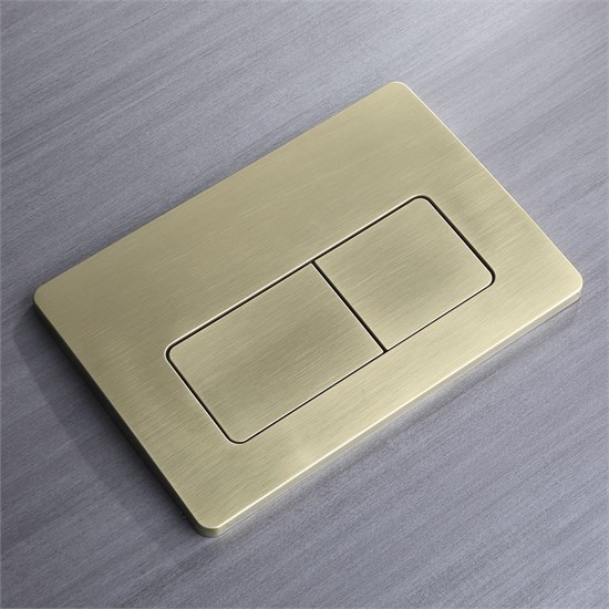VECONI Кнопка смыва FLUSH V5, FLV5-G, 240х162х9, пластик, золото брашинг FLV5-G