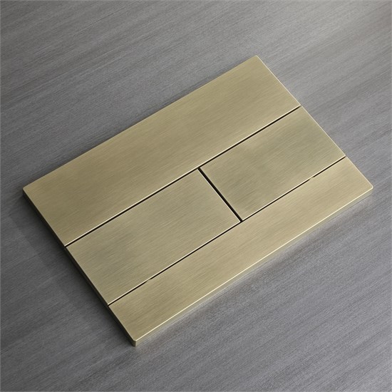 VECONI Кнопка смыва FLUSH V7, FLV7-G, 240х162х10, пластик, золото брашинг FLV7-G