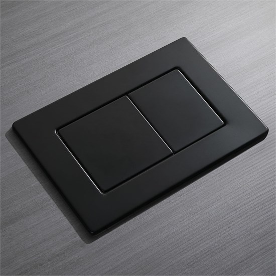 VECONI Кнопка смыва FLUSH V9, FLV9-B, 237х159х6, нержавеющая сталь, черный матовый FLV9-B