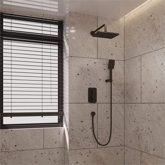 VECONI Встраиваемая душевая система VERONA, Чёрный матовый VE-510-B-C4