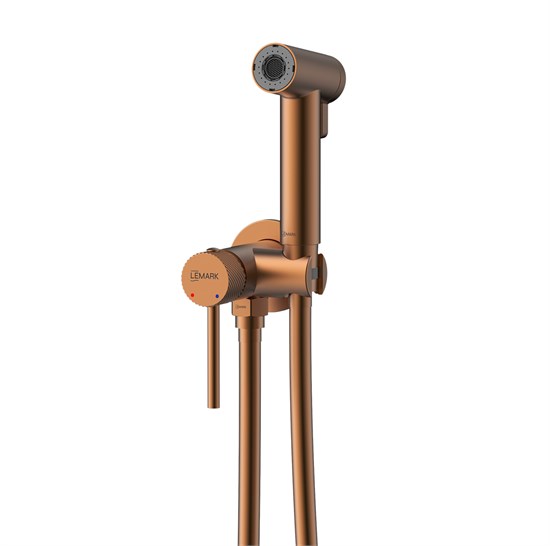 LEMARK Смеситель Karelia LMF-2018S-BRRG с гигиеническим душем, встраиваемый, брашированное розовое золото LMF-2018S-BRRG