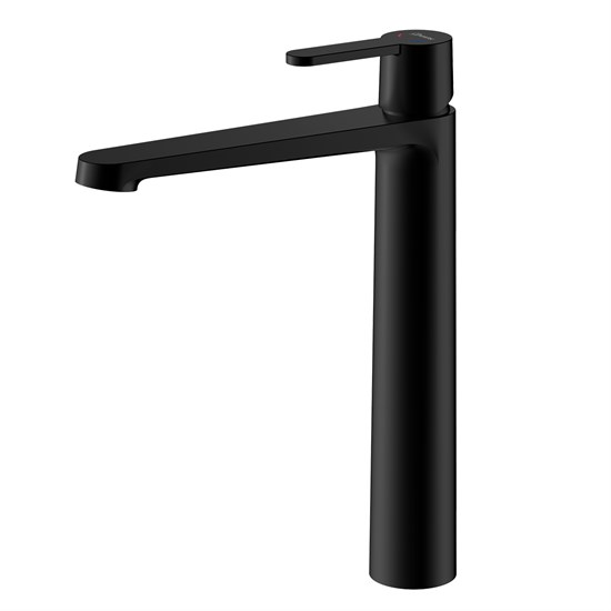 LEMARK Смеситель Ladoga LMF-0715B-BL для раковины высокий, черный LMF-0715B-BL