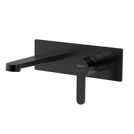 LEMARK Смеситель Ladoga LMF-0733B-BL для раковины, встраиваемый, черный LMF-0733B-BL
