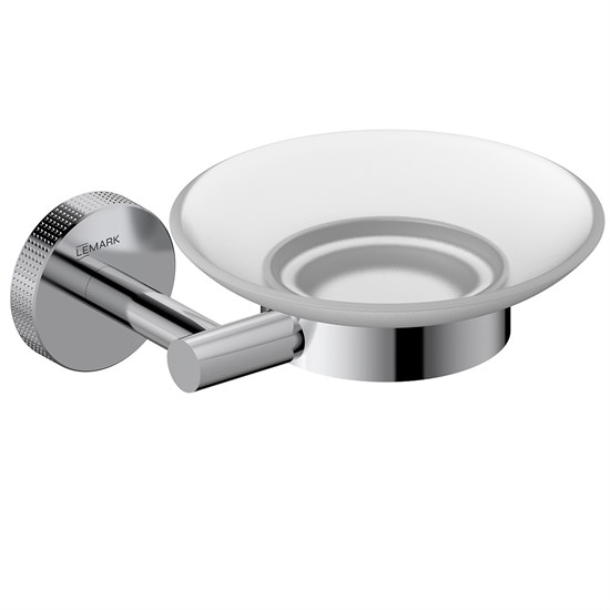 LEMARK Мыльница BELUGA подвесная, сталь, стекло, хром LMA-8031S-C