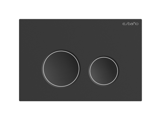 ESBANO Клавиша слива, черный матовый ESINSKS48MB