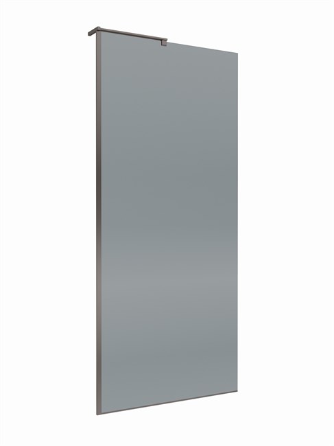 BELBAGNO Uno Душевая перегородка ширина 80 см, профиль - оружейная сталь / стекло - серое UNO-L-1-TB-80-GR-GM