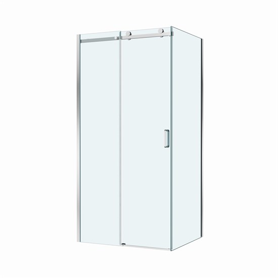 BELBAGNO Soft Close-2 Душевой уголок прямоугольный размер 100x90 см профиль - хром / стекло - прозрачное, двери раздвижные SOFT_CLOSE-2-AH-1-100/90-C-Cr