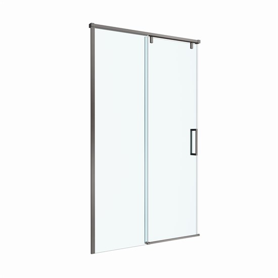BELBAGNO Soft Close-1 Душевая дверь в нишу раздвижная ширина 120 см, профиль - оружейная сталь / стекло - прозрачное SOFT_CLOSE-1-BF-1-120-C-GM