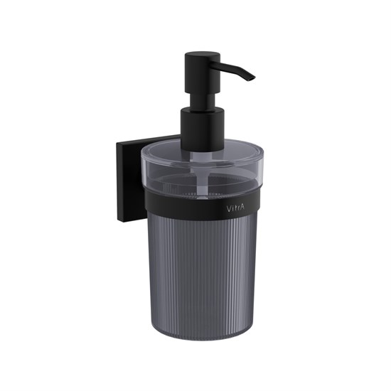 VITRA Дозатор для мыла Root A4480736 подвесной 445 мл матовый черный пластик A4480736