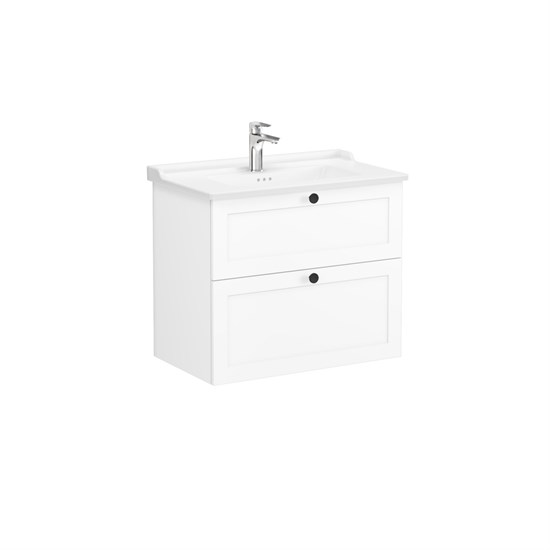 VITRA Тумба с раковиной для ванной Root Classic 68869 80 см матовая белая МДФ 68869