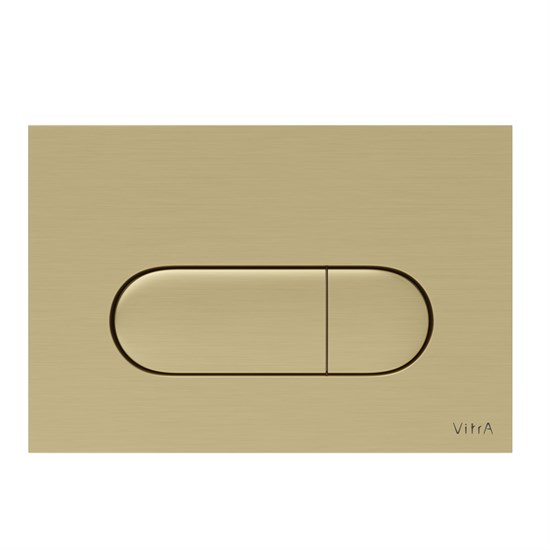 VITRA Кнопка смыва для инсталляции Root Round 740-2225 брашированное золото двойный смыв 740-2225