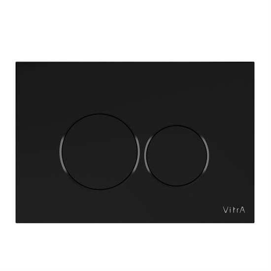 VITRA Кнопка смыва для инсталляции Origin 740-2450 глянцевая черная двойный смыв 740-2450